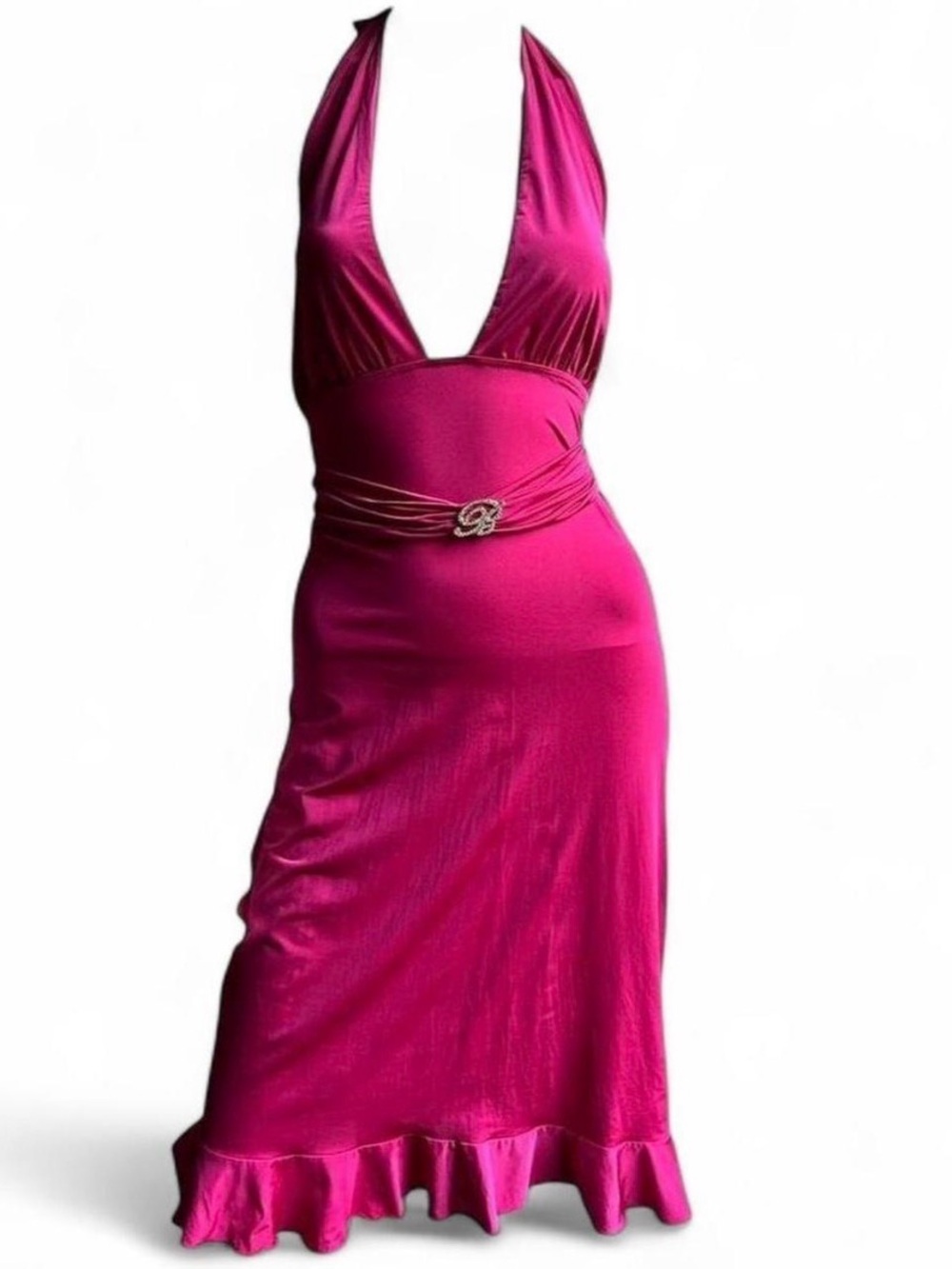 Vintage Blumarine Barbie Pink Halter Dress IT42